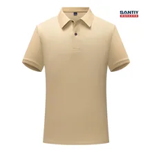 New Design Fashion Never Deforms Memory Collar Celebrity Solid Color Polo Tee Henly Shirt Mens Work Wear