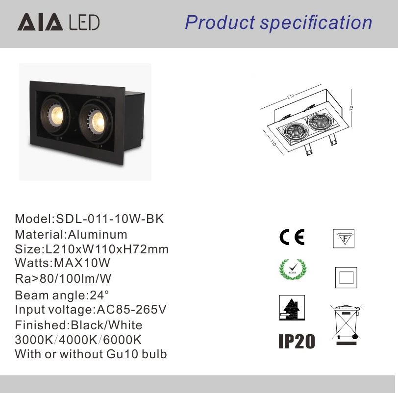 SDL-011-10W-BK-D