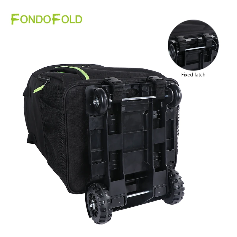 Fondofold Large Capacity Insulated Rolling Cooler Bag Portable Leakproof Picnic & Camping Ice Trolley Waterproof Food Storage