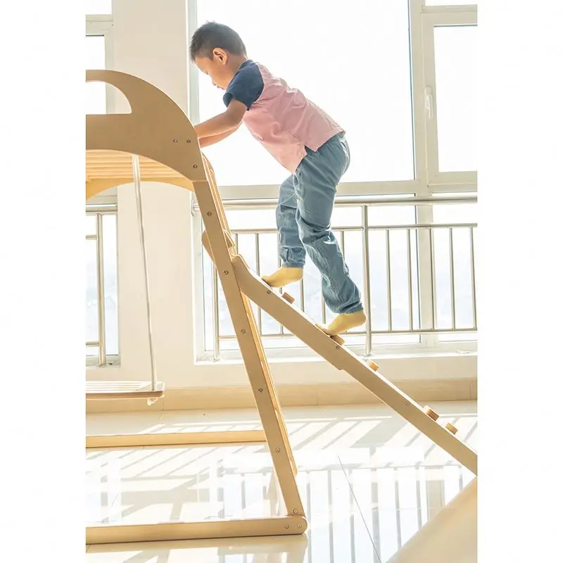 Детская рама для скалолазания Обучающие игрушки уличная игровая площадка деревянная