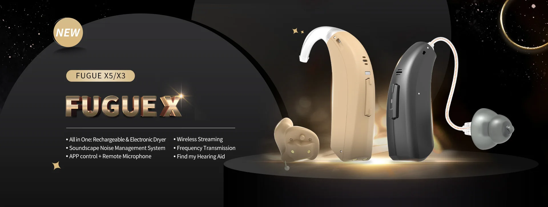 FUGUE X All-in-One Smart Hearing Aids