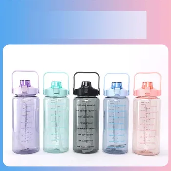 Customizable Gradient Transparent Plastic Water Bottle Wholesale Customizable Gradient Transparent Plastic Cup