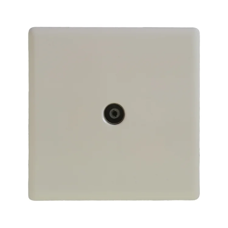 VNX Good Price Large Panel TV Socket White PC Material Wall Socket Outlet OEM Customization 10A 1 Gang Wall Switches