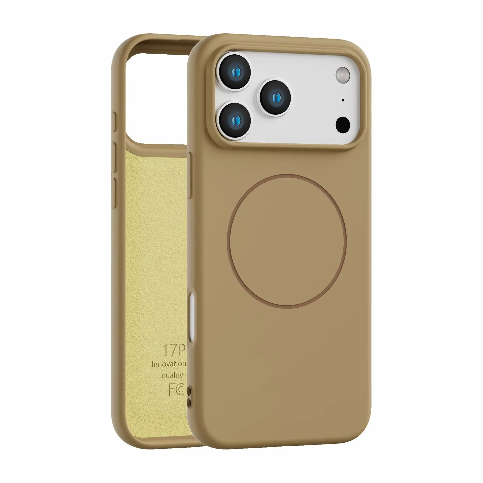 product laudtec soft tpu silicone phone case for iphone 17 air pro max pure colour frosted shell magnetic wireless charging sjk1084-8