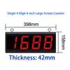 4-Digit 4" Large Display with Remote