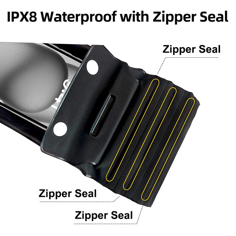 Universal Floating Transparent Waterproof Touchscreen Case With Lanyard Phone Sealing Bag_voghion.com