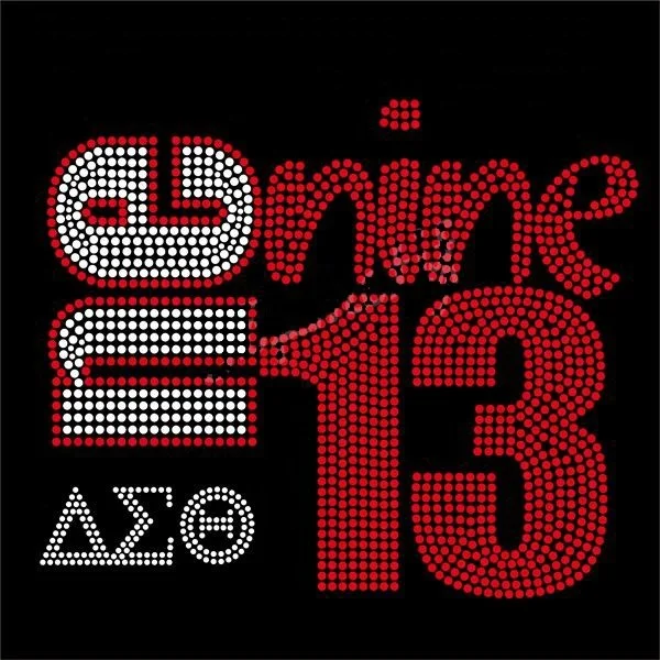 Custom DST Sigma Theta 1913 Bling Rhinestone Iron on Transfer