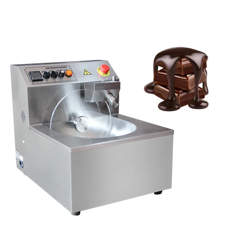 Mini Steel Automatic Hot Chocolate Tempering Chocolate Wheel Temperer Meter Machine with Vibrator Tap Modern Storage tank 5 8 kg