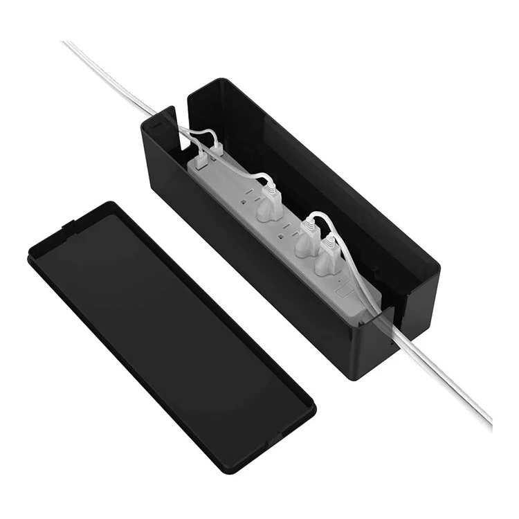 Cord Organizer Box Cover With Cable Kit Hides Power Strips Surge