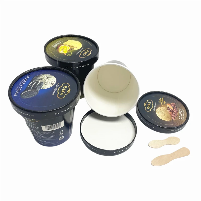 Biodegradable Paper Cup Ice Cream Container Ice Cream Container Disposable Ice Cream Cups