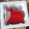 Vela recta roja con embalaje de espuma tipo tenedor.