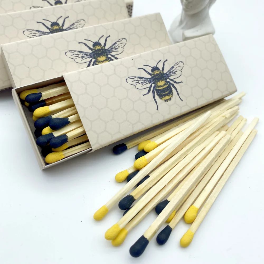 Private Label Custom Candle Use Wooden Stick Matches Safety Matchbox Household Candle Matches
