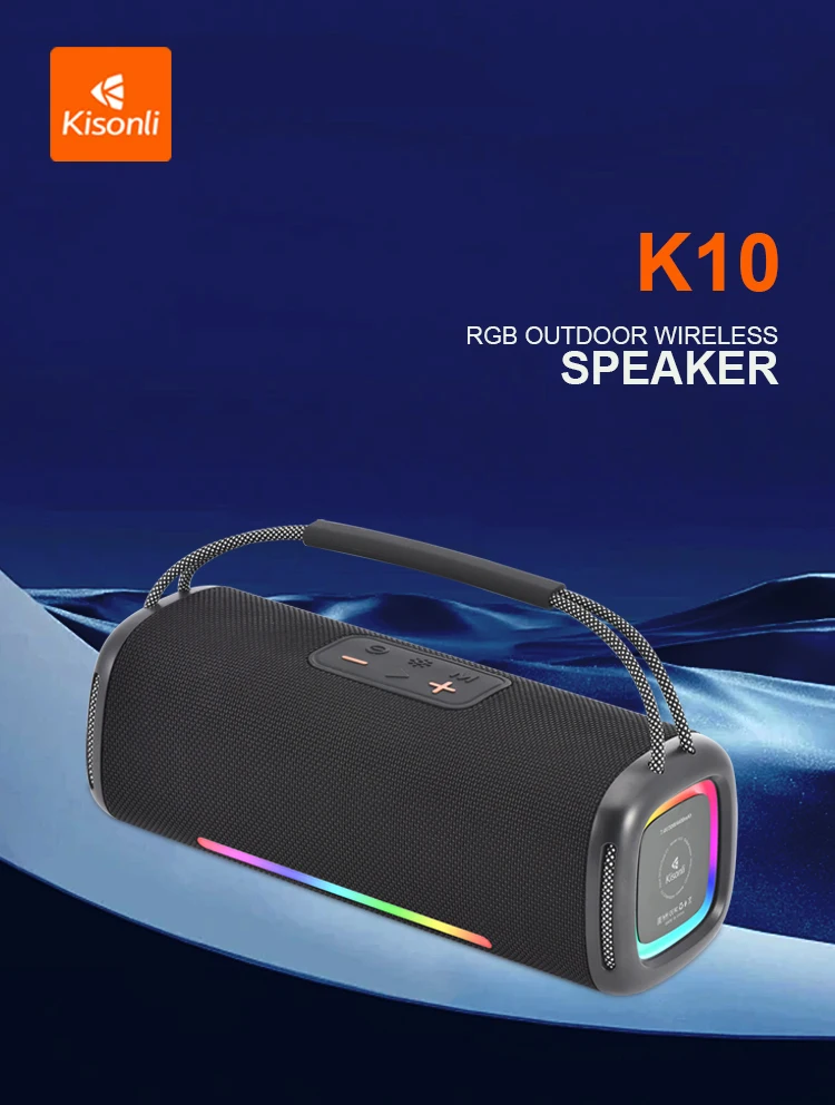 Kisonli K10 30w Bass Radio Blue tooth Speaker