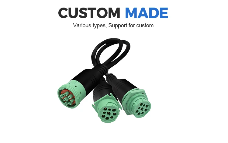 product professional y separator cable truck diagnostic cable pa 66 j1939 connector y cable-4