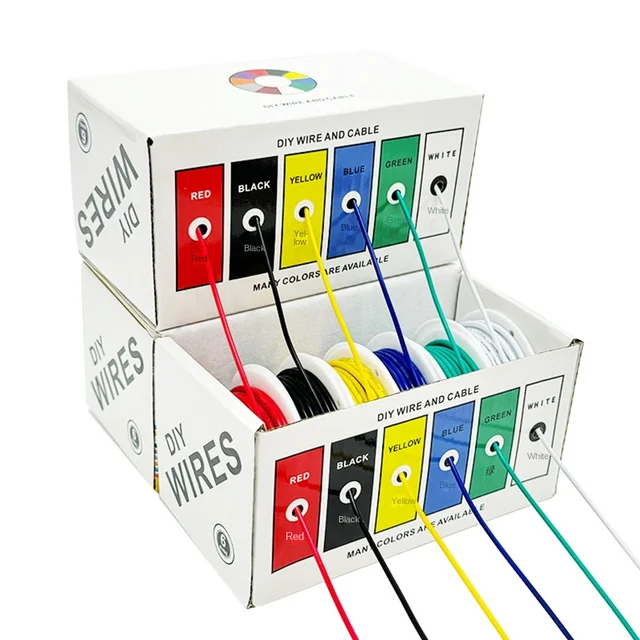 Direct Supply Manufacturers Cross-Border Explosions DIY Wire 6-Color Box Packaging Long-Term Supply for Electrical Wires Wire