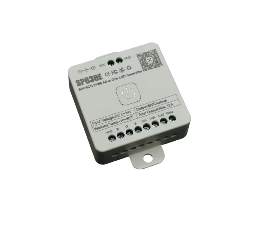 Sp630e LED Controller - RGBIC, RGBW, and More Options