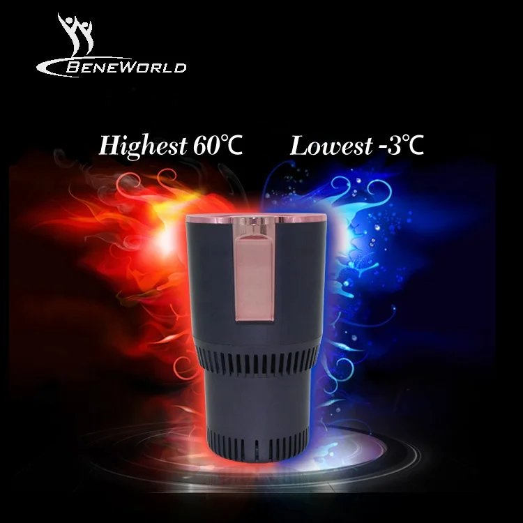 2 in 1 Multifunction Car Cup Cooler and Warmer Accessory 12 V Electric Car Ac Cooling and Heating Smart Cup Holder for Auto Car