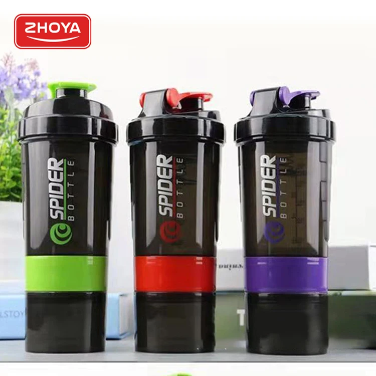 Фитнес здоровый пластик 3 слоя изготовленным на заказ логосом тренажерный зал protien шейкер бутылка без добавления бисфенола А 500 мл