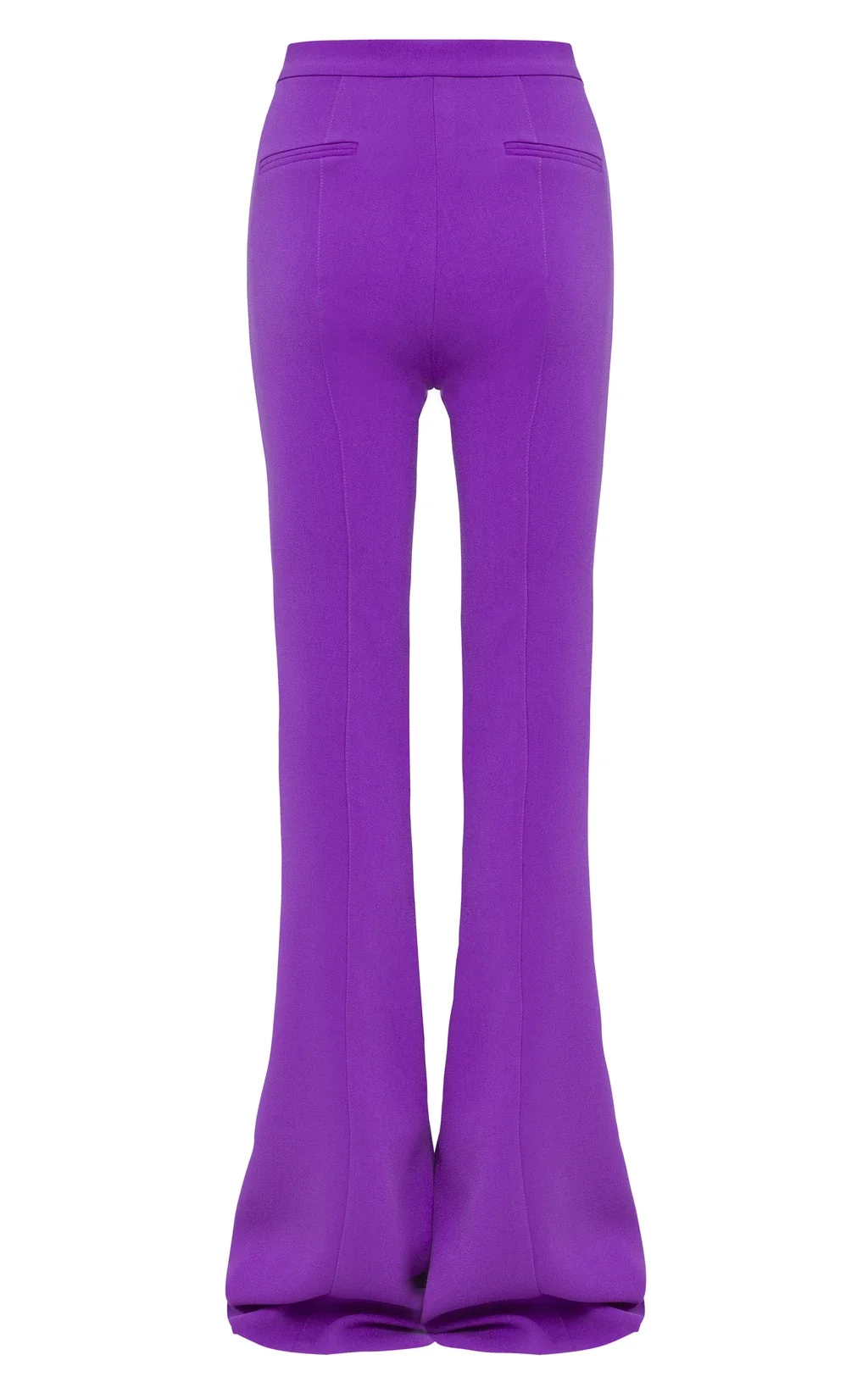 mujeres spandex acampanado yoga pantalones campana-bottoms púrpura llanura  apretado moda pantalones anchos