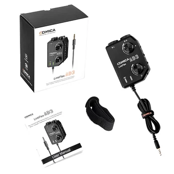 COMICA LINKFLEX AD3 Two-channels XLR/3.5mm/6.35mm Audio Preamp Mixer/Adapter/Interface for Camera and Smartphone product image