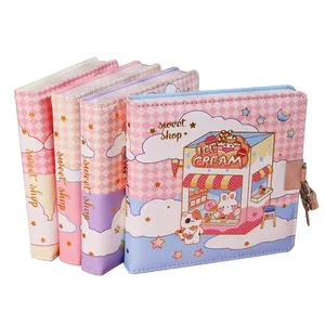 Factory Cute Stationery Sweet Shop Flower  Delicate Notebook Student Diary Journal Gift Notebook  Diary with Lock