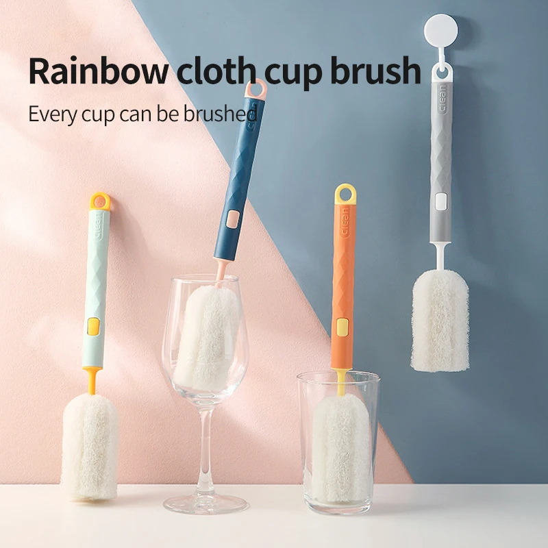 Sanga 2022 New Scouring Pad Baby Water Bottle Cleaning Brush Set With