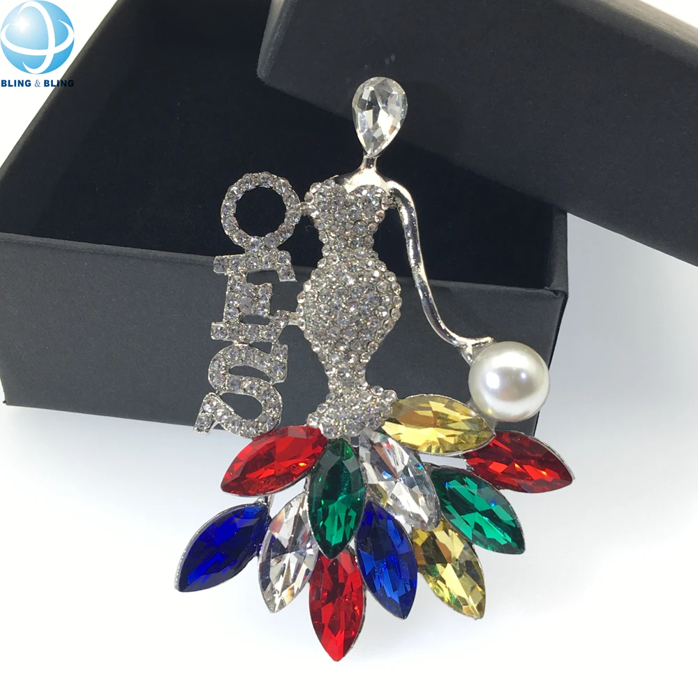 Pearl OES Brooch Pin For Women Order Of The Eastern Star Gift Greek...
