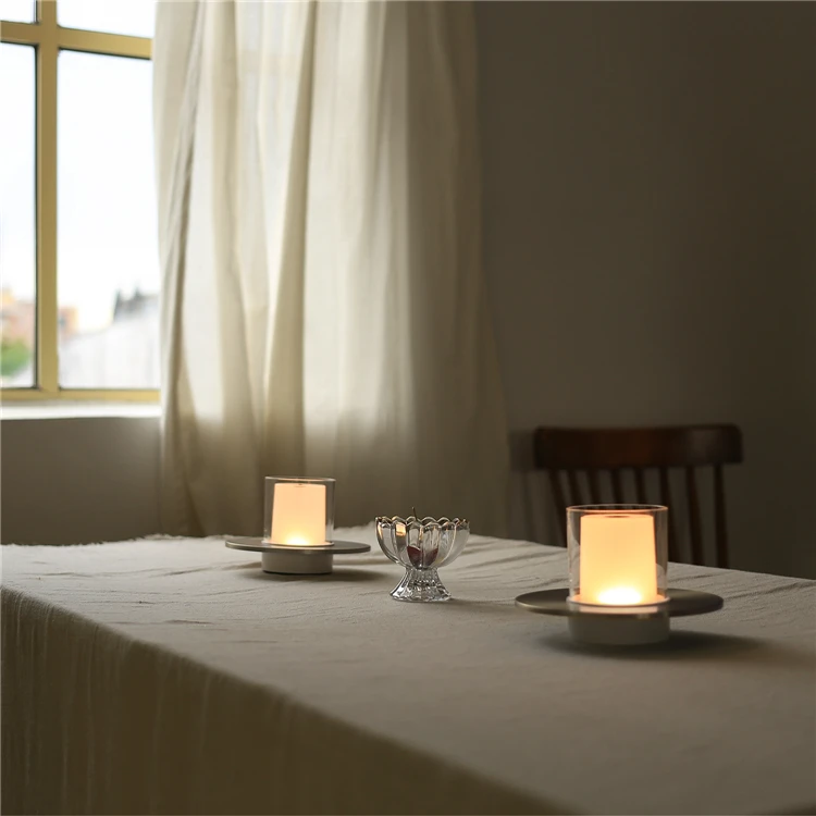 Retro  Small Light Lanterns 2000mAh Rechargeable Candle Lamp Decorative Flameless Candle Lighting Modern LED Table Lamp