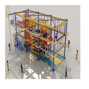 Kids Indoor Soft Playgrounds for Children Rope Course Indoor Adventure Playground Equipment for Adults