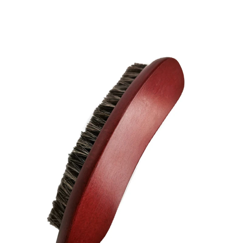 Wooden Black Horsehair Hat Brush,Ushaped Horse Hair Brush To Clean