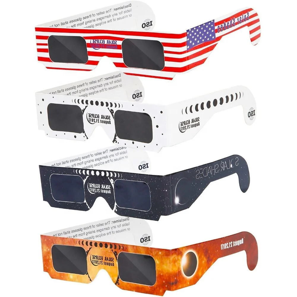 Ce Certified Iso 3d Paper Solar Eclipse Glasses Customized Design ...