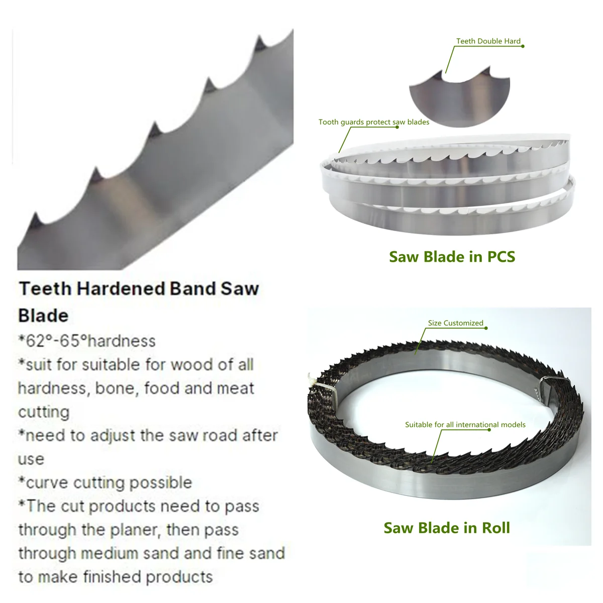 Dehuai Customized Teeth Hardened Band Saw Blade for Woodworking Tooth Double Hard Bandsaw Blade Supplier 7 Hac1084a166a54d2b9cb05df0e694ed11V