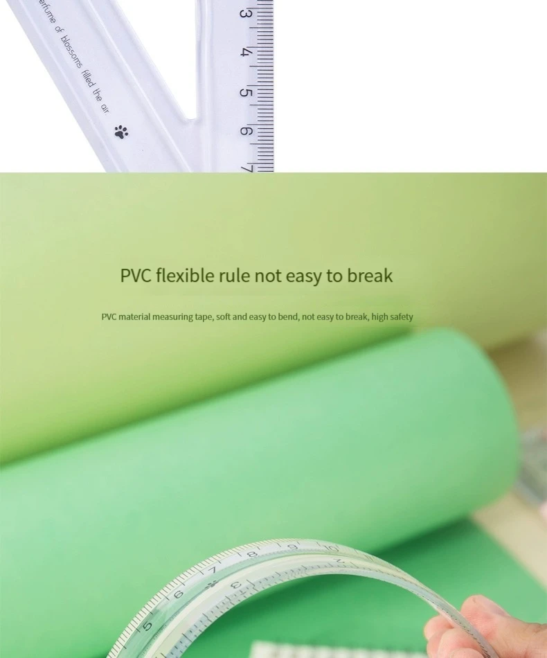 Hac Ruler Deli 79519 Triangular Ruler - High Quality Student Ruler