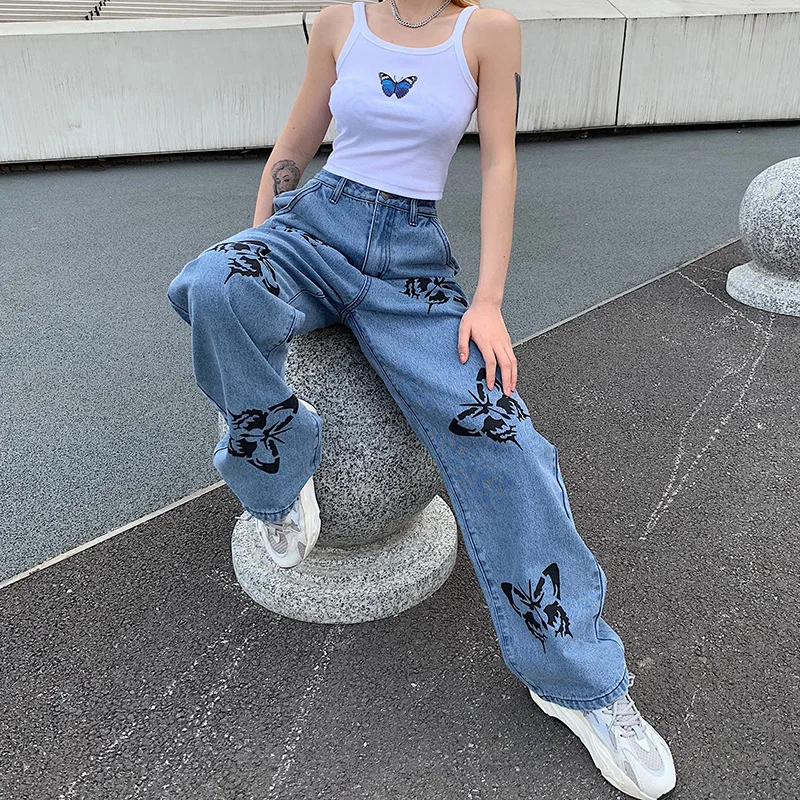 Flare Pants Jeans Women Ladies Jeans 