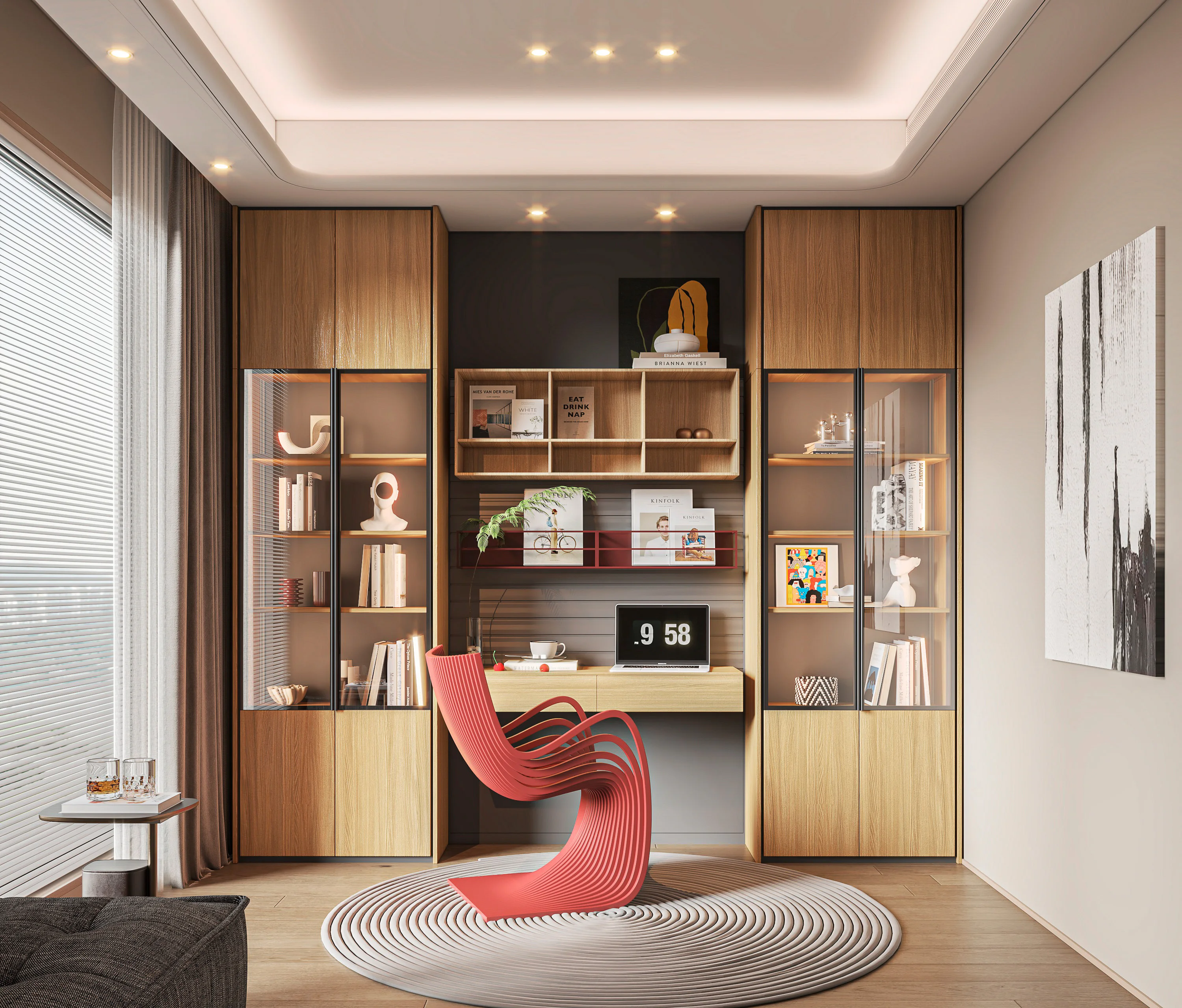 Sleek Design Wall Mounted Storage Shelves Decorative Adjustable Wall Organizer Shelf for Study Room factory