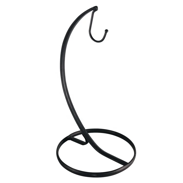 Cheap Simple Black Fruits Banana Holders Stand With Hanging Hook