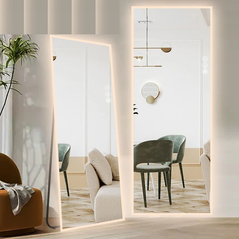 product wholesale led mirrors frameless dressing mirror with light hanging and standing smart dressing mirrors-3