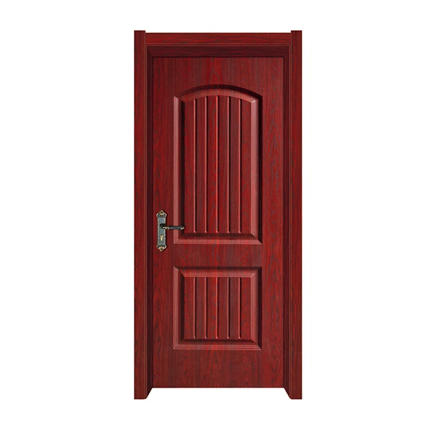 China Supplier PVC/WPC Door with Frame and Flush Door Skin Price Waterproof Flat Door for Hotels Bedrooms