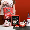 Red santa claus gift box set