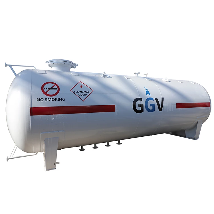 Nigeria 20 Tons Storage tank Manufacturer Price Station Fiber Glass 5000 Liter lpg Tanks for Ghana