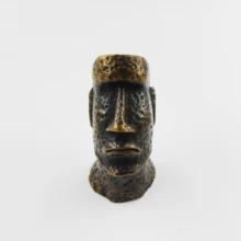 Easter Island statue Copper figurine copper home ornaments art craft