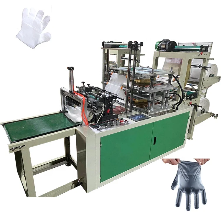 Ruiplas Semi Automatic Computer Control Disposable PE HDPE LDPE Plastic Glove Making Machine