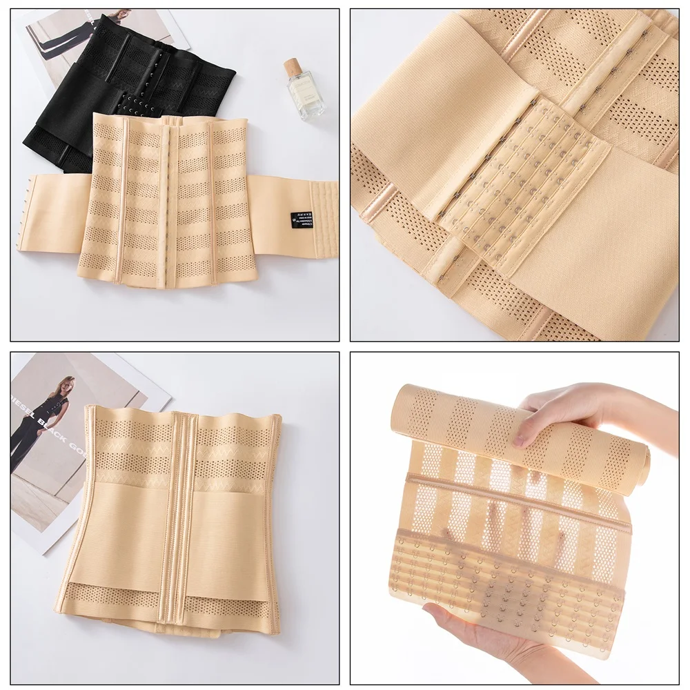 Double Belt Waist Cinchers Women Full Body Mesh Trimmer Wrap Corset Waist Trainer Shaperwear Tummy Control Shaper for Women supplier