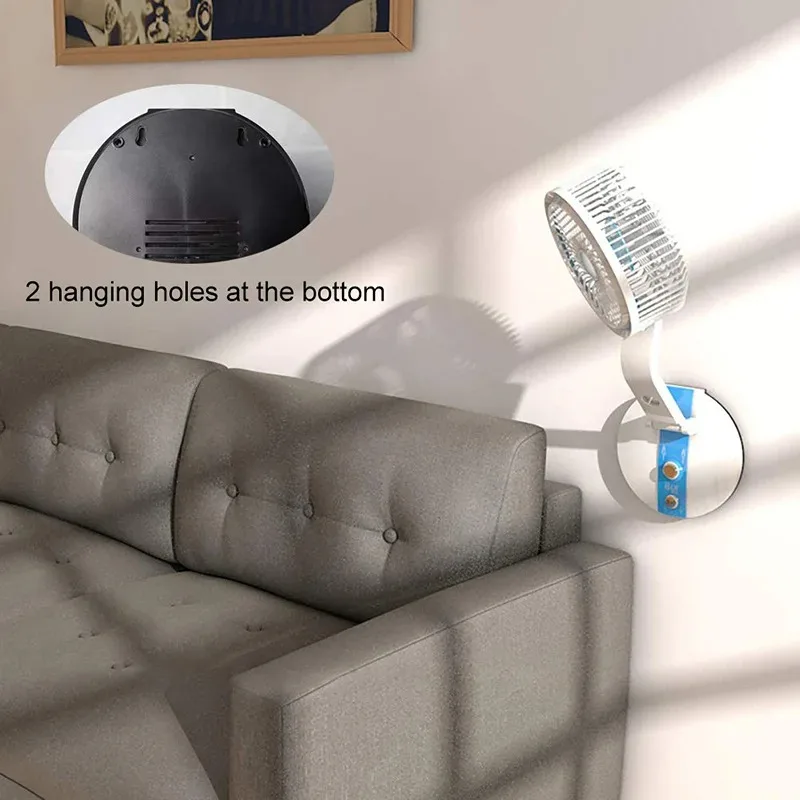 USB Mini Fan Home Desktop Portable Outdoor Cooling FanMultifunction Fan Foldable with LED Light Speed Adjustable