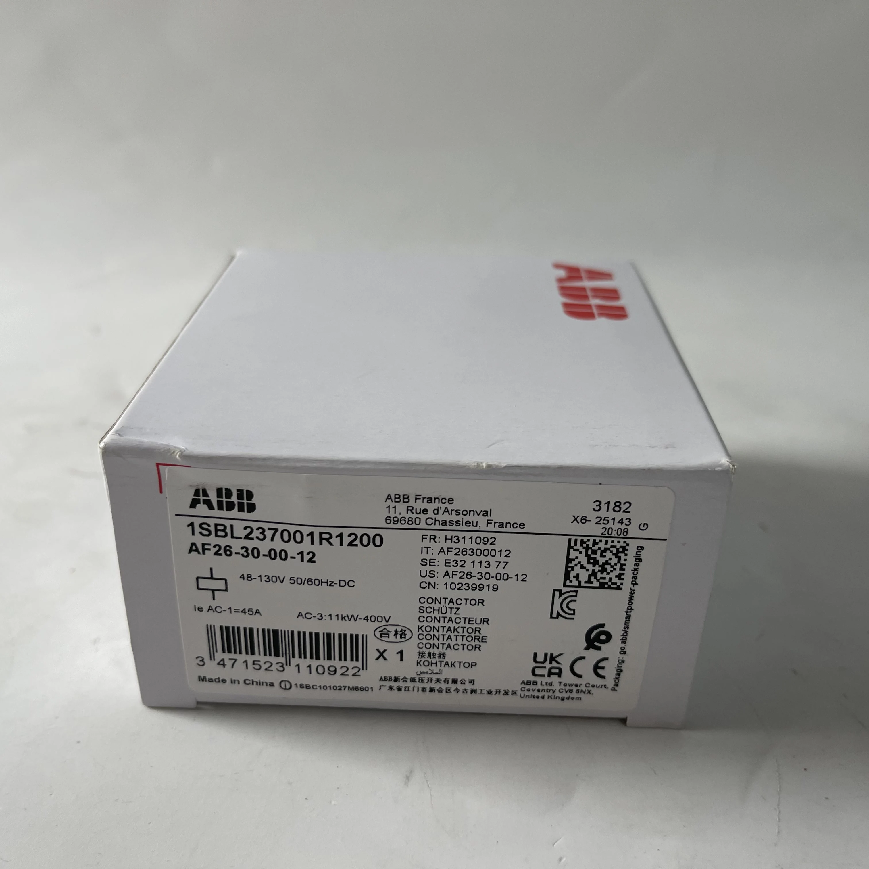 ABBContactorAF26-30-00-12 1SBL237001R1200 