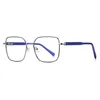 C4 bright silver-transparent blue frame