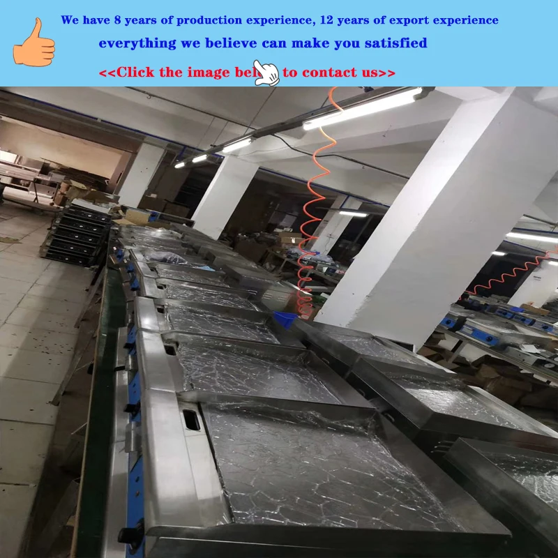 Factory price Automatic Electric griddle grill Commercial deep fryer 4400W Stainless Steel Electric burger griddle manufacture