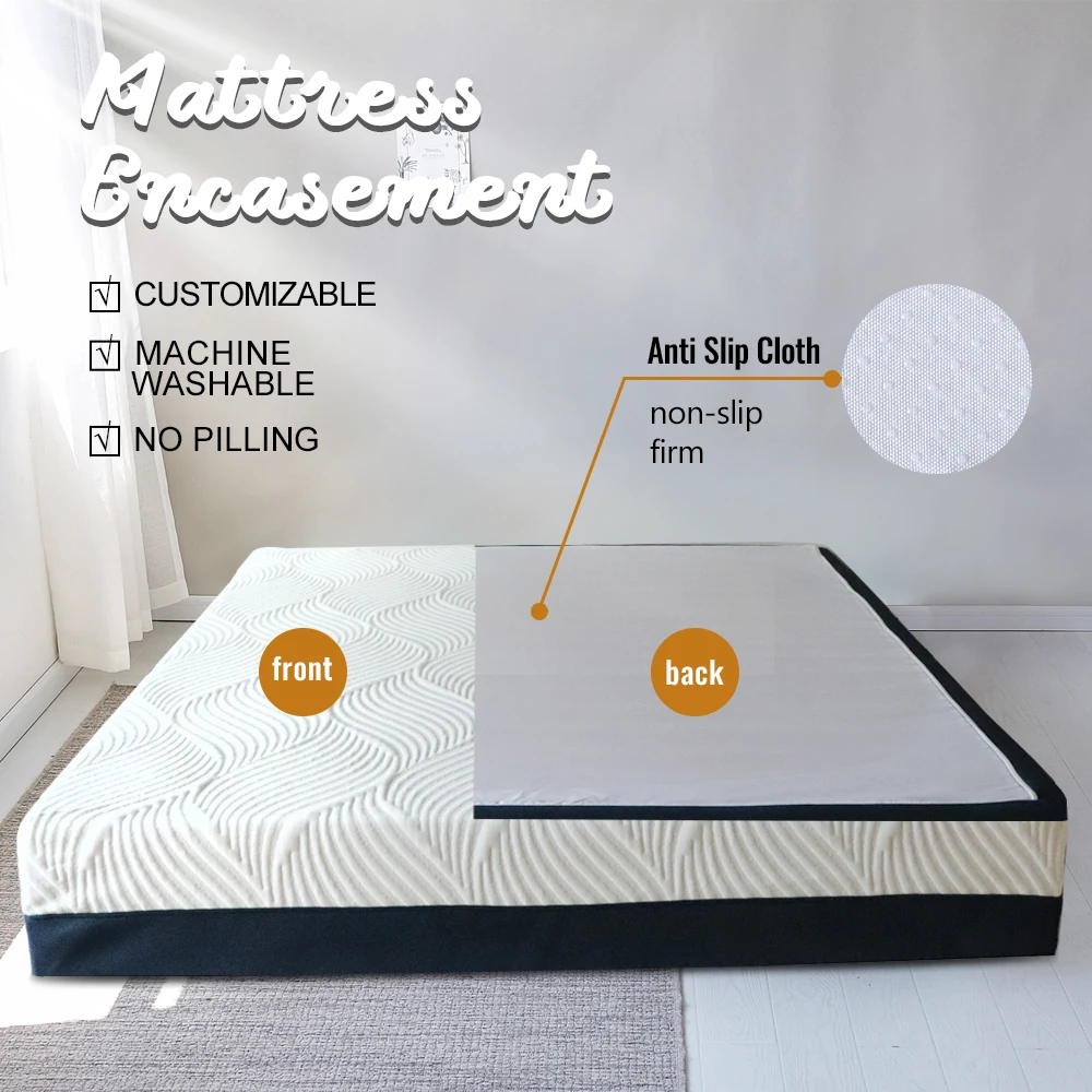 Zipper Hypoallergenic <a class='inkey' style='color:blue' href='https://www.wxkxt.com/mattress-protector' target='_blank'>Mattress protector</a> Bed Bug 6 Sides Mattress Cover factory