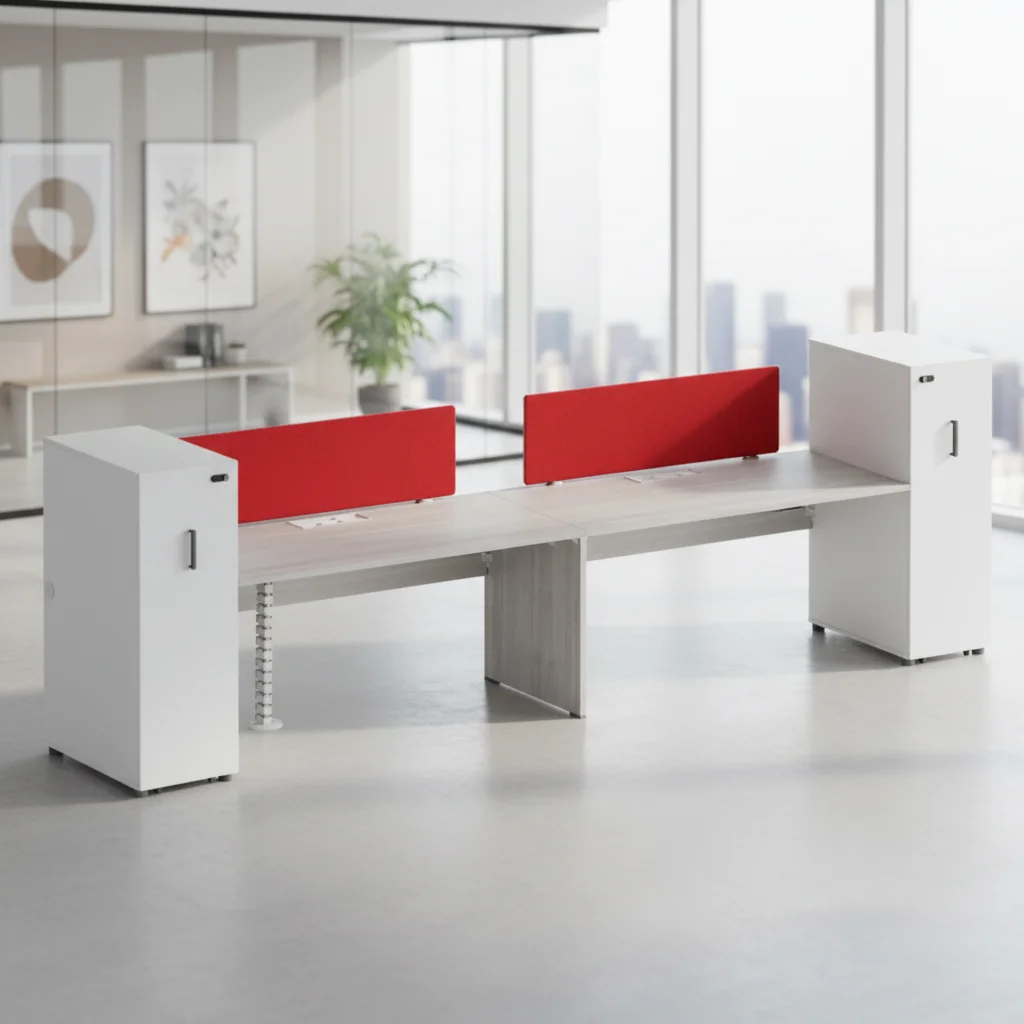 Executive Triple Function Storage Workstation Clothes Hanging File Storage ABS Connection Office System 4