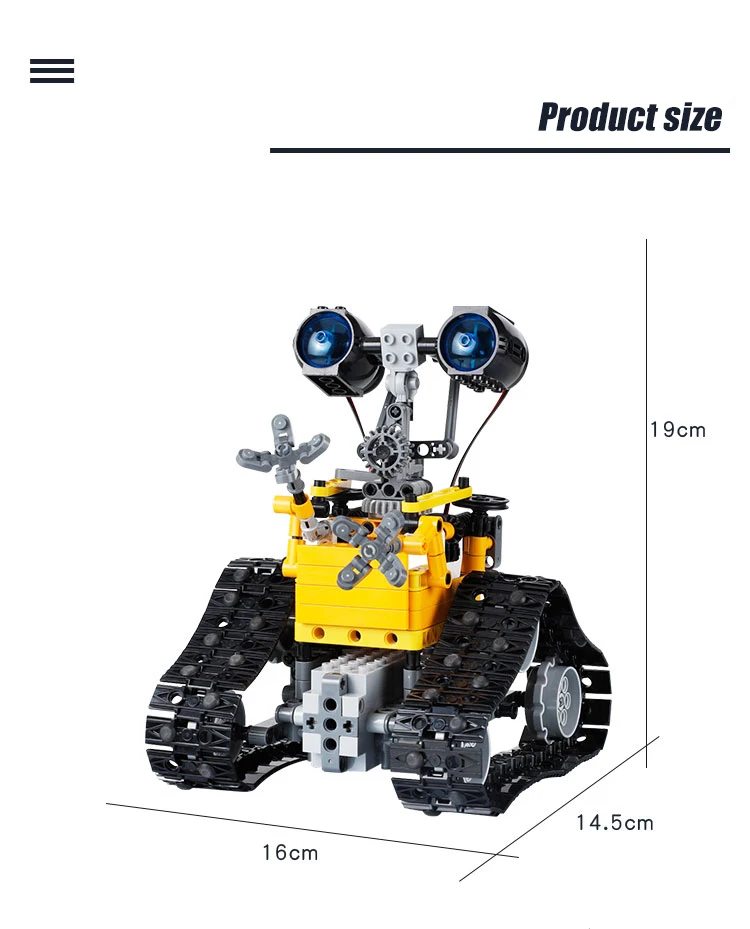 City Technology RC Robot remote control programming robot building blocks toys children's gifts